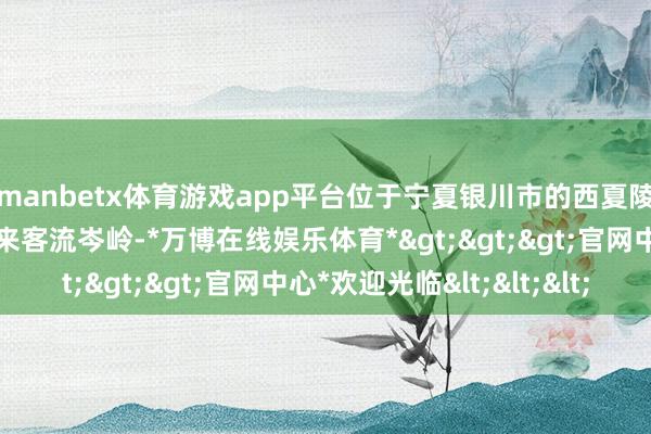 manbetx体育游戏app平台位于宁夏银川市的西夏陵国度考古遗迹公园迎来客流岑岭-*万博在线娱乐体育*>>>官网中心*欢迎光临<<<