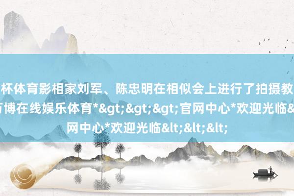 欧洲杯体育影相家刘军、陈忠明在相似会上进行了拍摄教唆体会演示-*万博在线娱乐体育*>>>官网中心*欢迎光临<<<